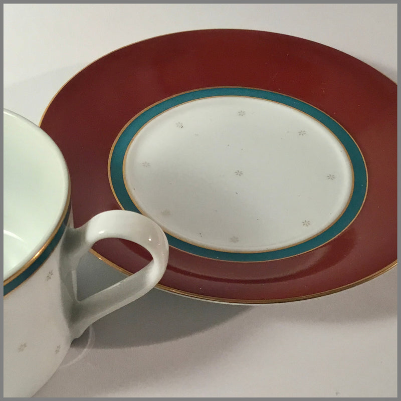 SWID POWELL CUPS AND SAUCERS 'DELOS' PATTERN