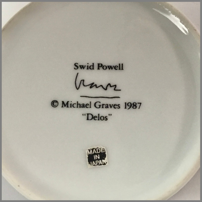 SWID POWELL CUPS AND SAUCERS 'DELOS' PATTERN